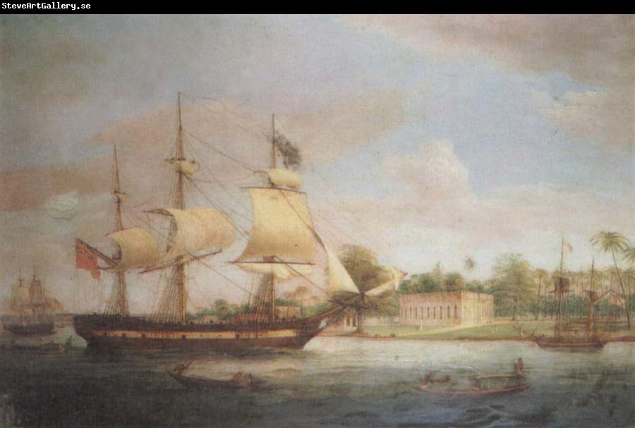 Thomas Whitcombe Approaching Calcutta